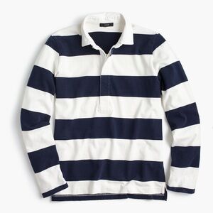 J. Crew 1984 rugby shirt in stripe (navy & white)